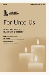 For Unto Us SATB choral sheet music cover